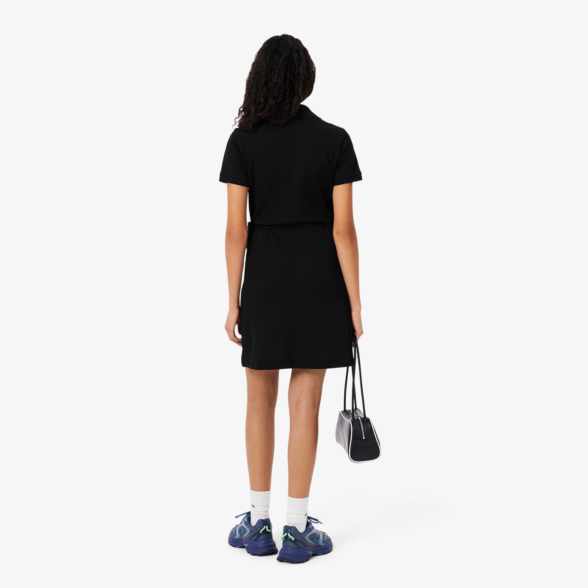 Women's Stretch Mini Piqué Wrap Dress - Dresses - New In
