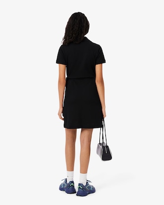 Women's Stretch Mini Piqué Wrap Dress