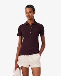 Polo de Mini Piqu&eacute; El&aacute;stico L.12.D de Corte Slim para Mujer