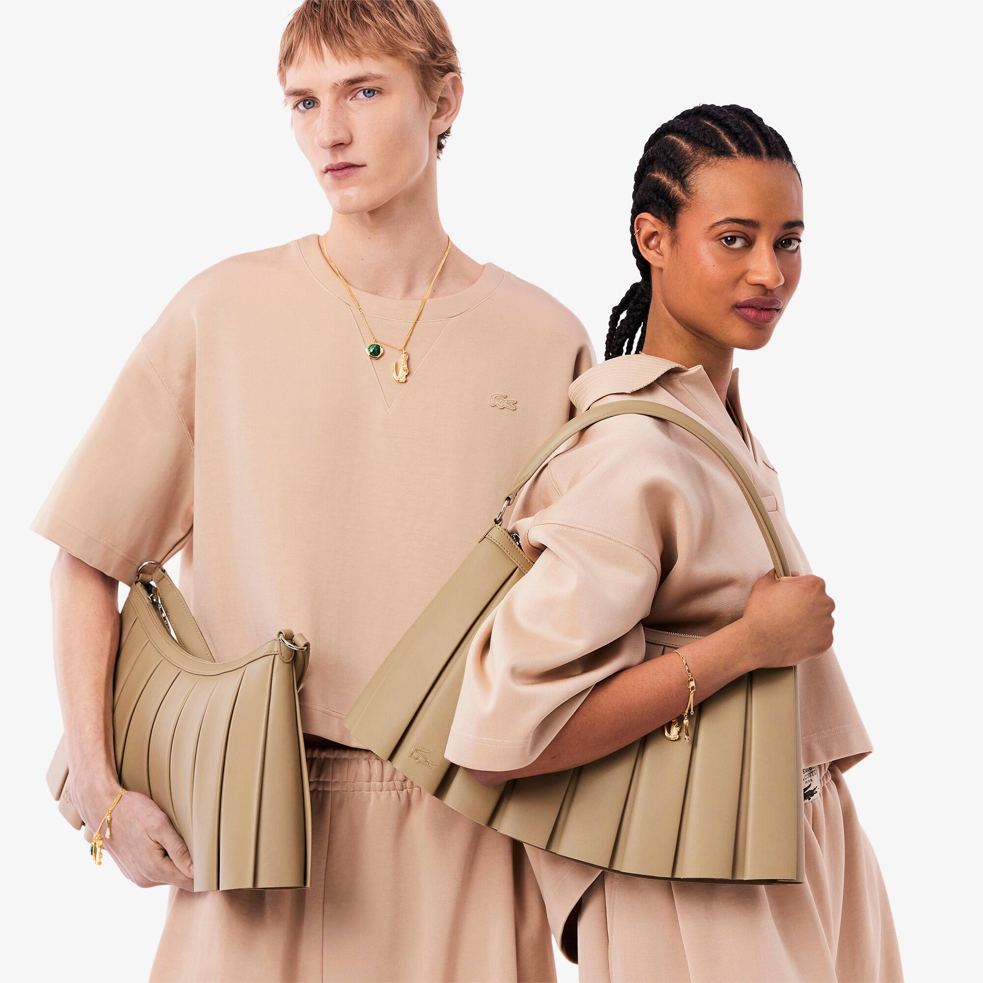 ★LACOSTE★ Women's Lenglen Large Tote Bag Ivory NU5015D55GQ ☆LACOSTE☆ Women's Lenglen Large Tote Bag Ivory NU5015D55GQ