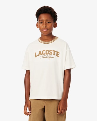 T-shirt coton marquage Lacoste
