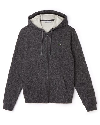 Sudadera Lacoste SPORT para Tennis con gorro y cierre exterior en felpa para mujer