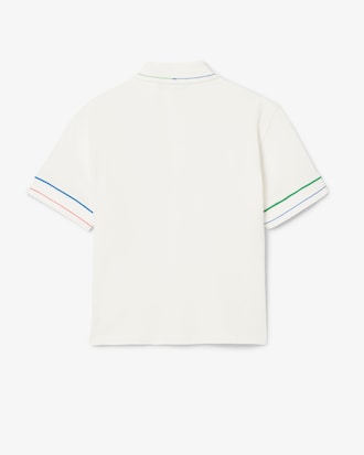 Kids' Contrast Accent Petit Piqué Polo