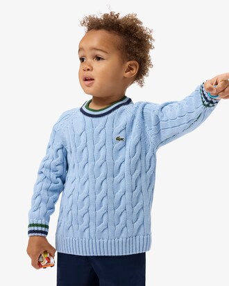 Boys' Cotton & Wool Crew Neck Sweater