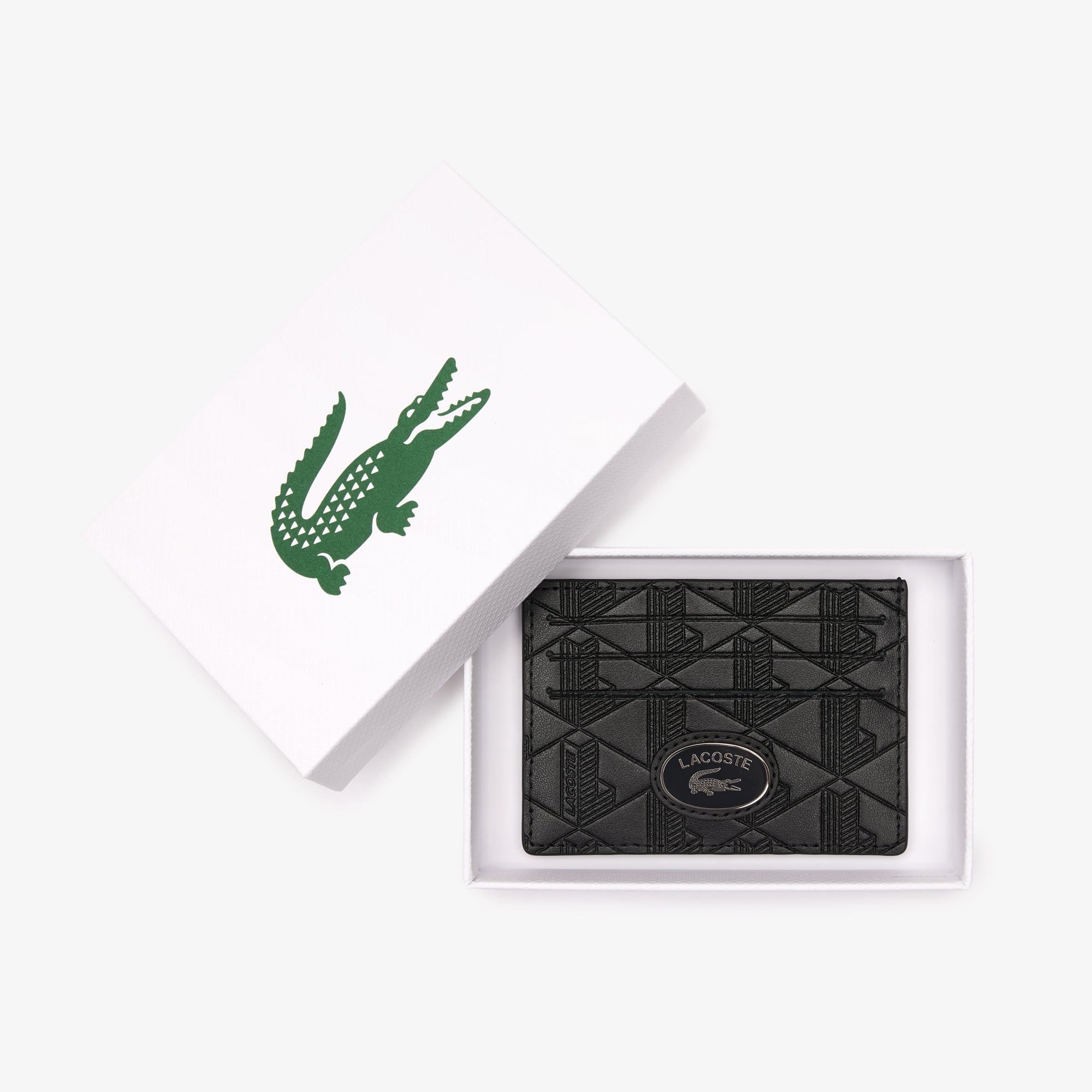 Monogram Leather Card Holder - Bags - New In 2026 | Lacoste