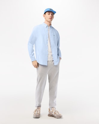 Camisa para hombre regular fit en popelín de algodón