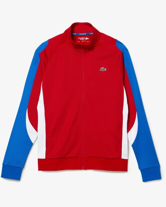 Sweatshirt zipp&eacute; homme Tennis Lacoste SPORT classic fit