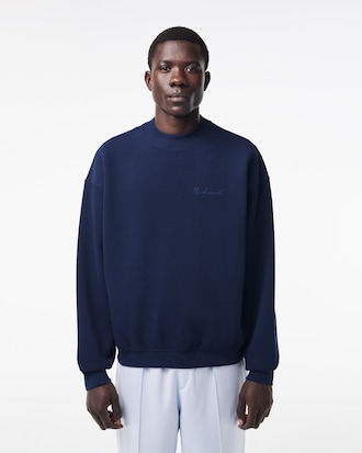 Men's Oversized Piqué Sweatshirt