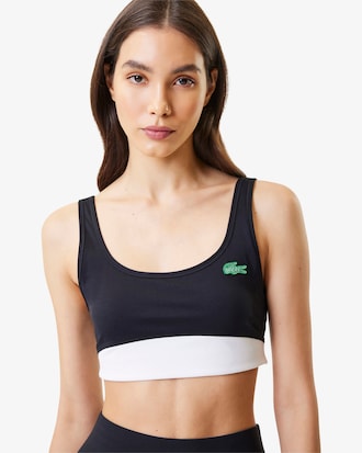 Women's Lacoste x Bandier All Motion Colorblock Sports Bra