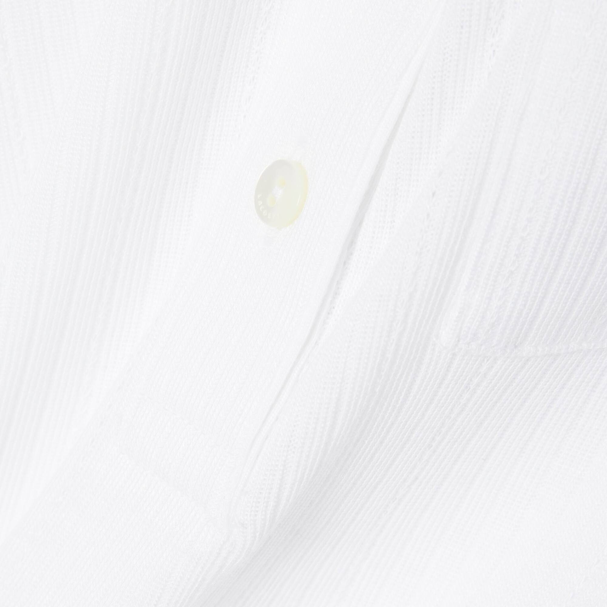 Slim Fit French Made Ribbed Polo — Image 9