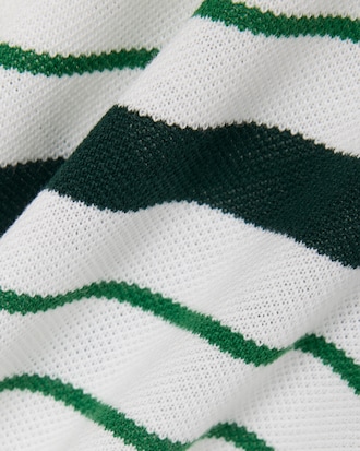 Classic Fit Striped Piqu&eacute; Polo Shirt