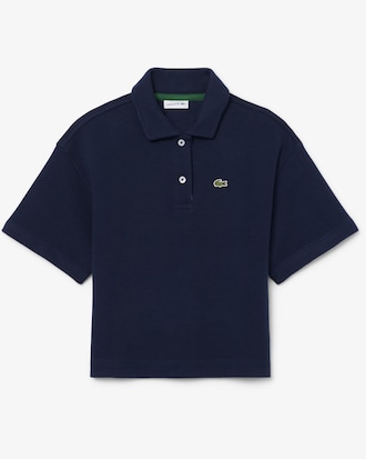 Girls' Oversized Piqu&eacute; Polo   