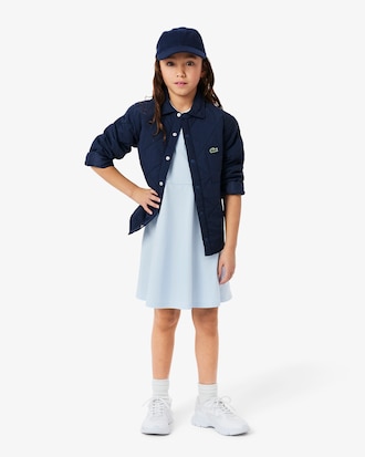Kids' Sleeveless Stretch Piqué Polo Dress