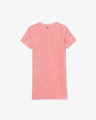 Robe t-shirt en coton &eacute;ponge avec logo