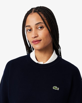 Women's Moss Stitch Cotton Sweater