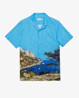 Chemise en coton imprim&eacute;e pour homme