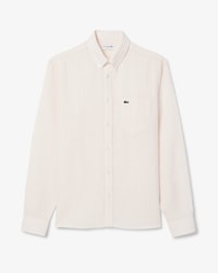 Men's Regular Fit Striped Linen Shirt