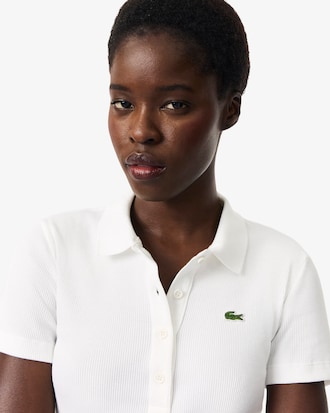 Women's Slim Fit L.12.D Ribbed Cotton Polo