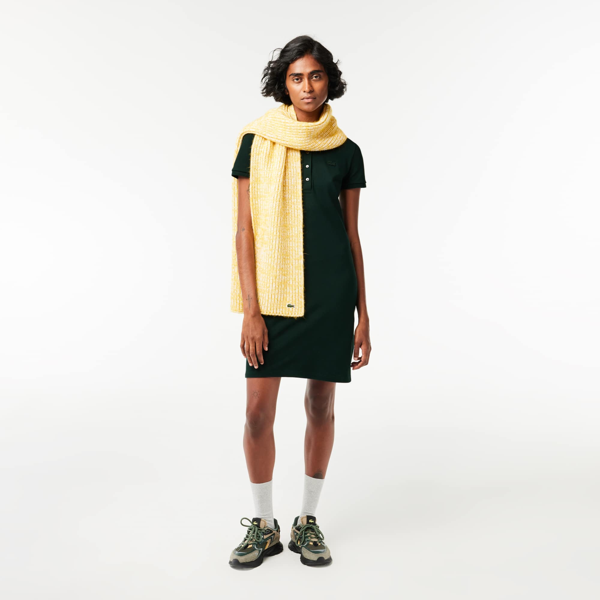 Women's Slim Fit Stretch Mini Piqué Polo Dress - Dresses