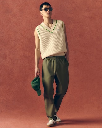 Unisex Crochet Effect Sweater Vest