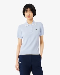 Women's Short Sleeve Polo Collar Golf Sweater
