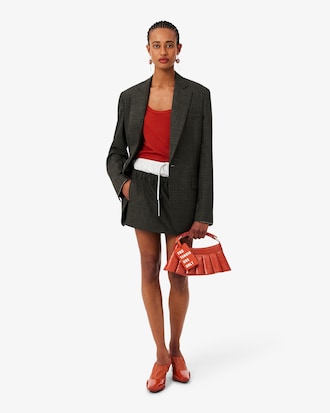 Sac H Lenglen D&eacute;fil&eacute; en cuir effet crocodile
