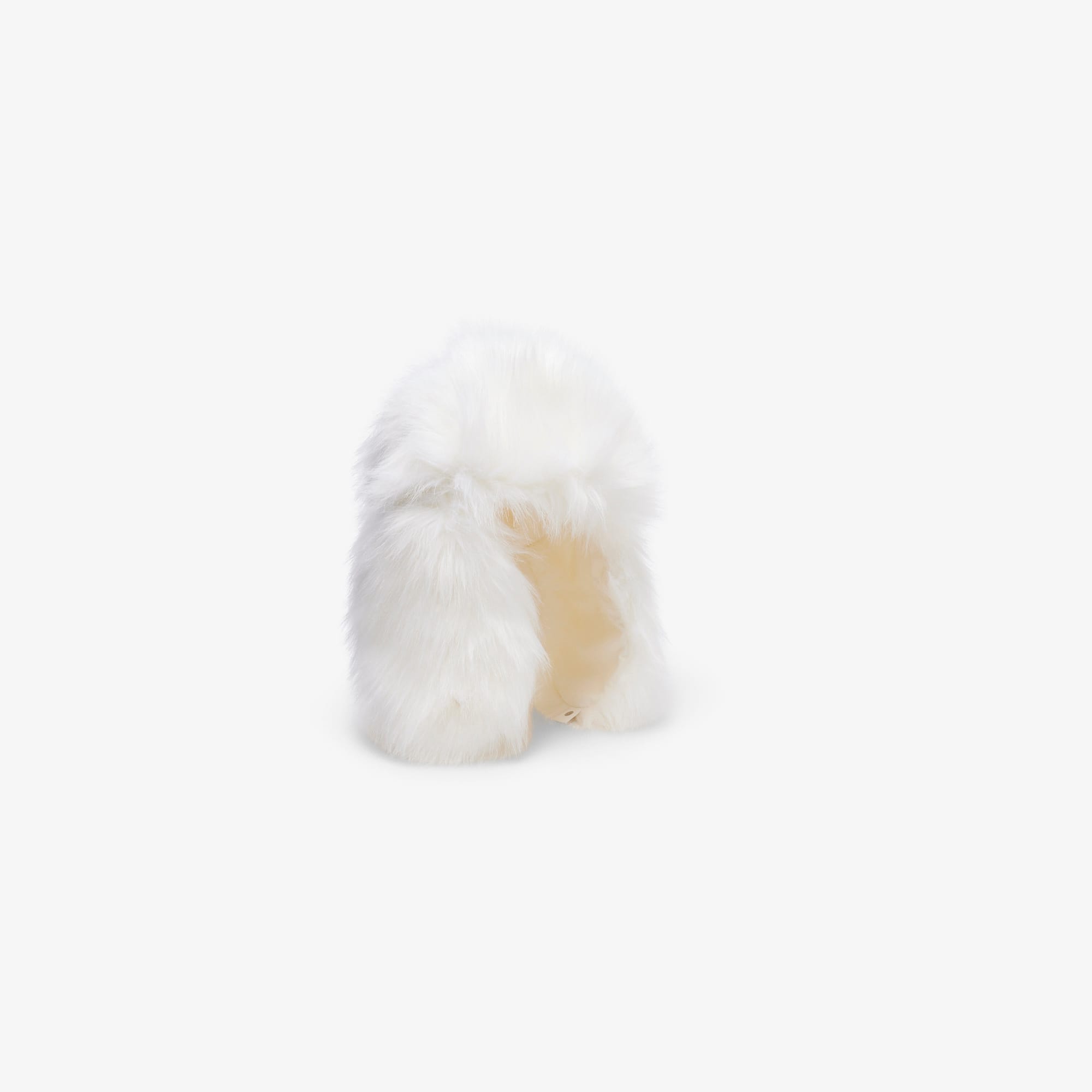 Lacoste Women's Faux Fur Chapka In White