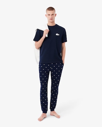 Men's Crocodile Print Cotton Undershirt