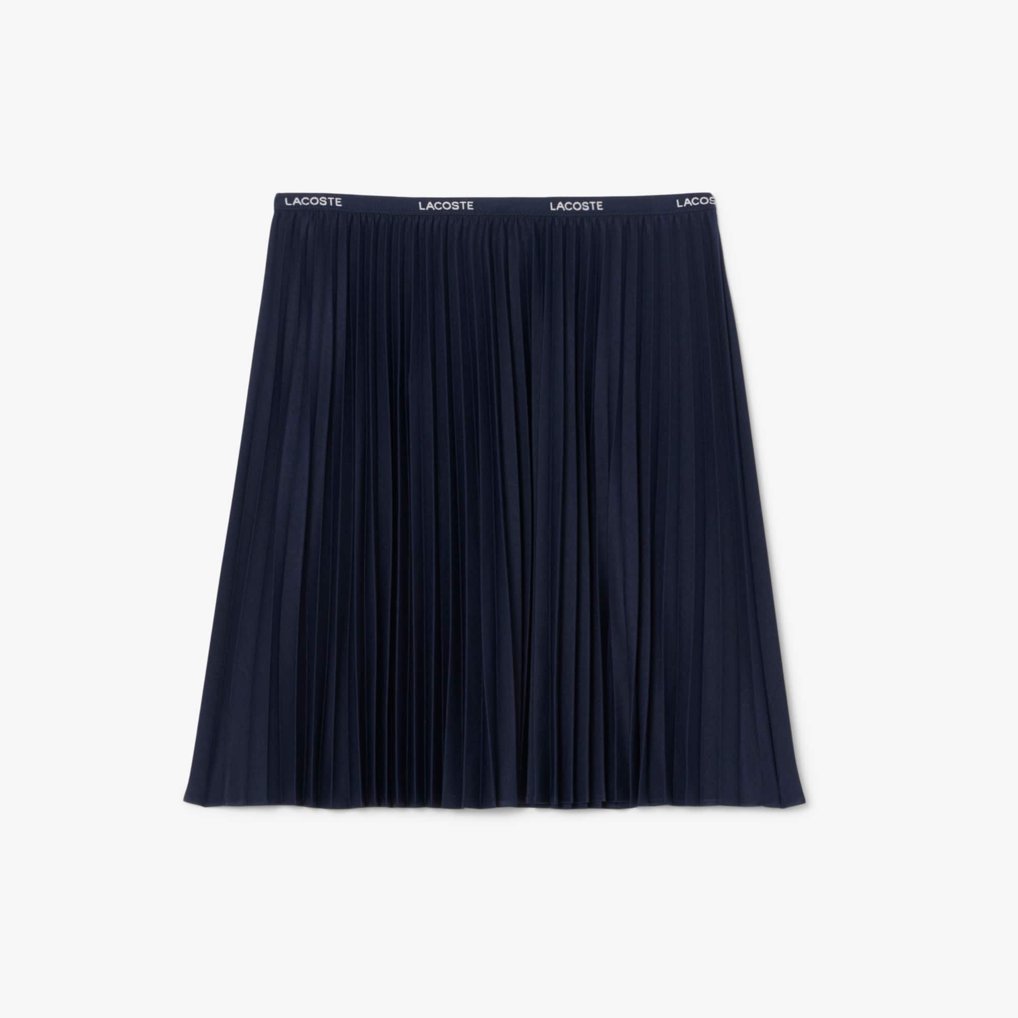 ★LACOSTE★ Women's Essential Short Pleated Skirt Navy JF140 Women's Short Pleated Skirt - Shorts & Skirts - New In 2025