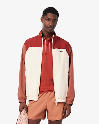 Men's Water-Repellent Colorblock Track Jacket