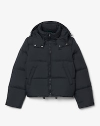 Water-Repellent Hooded Down Jacket