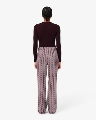 Pantalon de surv&ecirc;tement flare monogramme