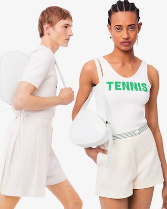 Runway Leather Hobo Racket Bag
