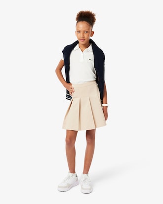 Scallop Collar Mini Piqu&eacute; Polo Shirt