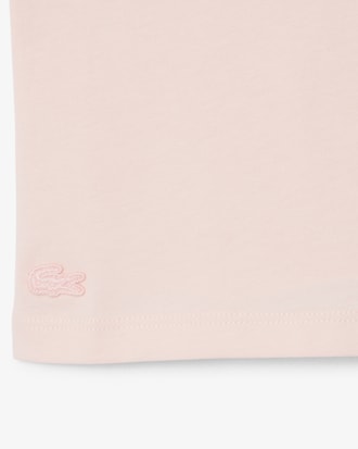 T-shirt coton badge contrast&eacute;