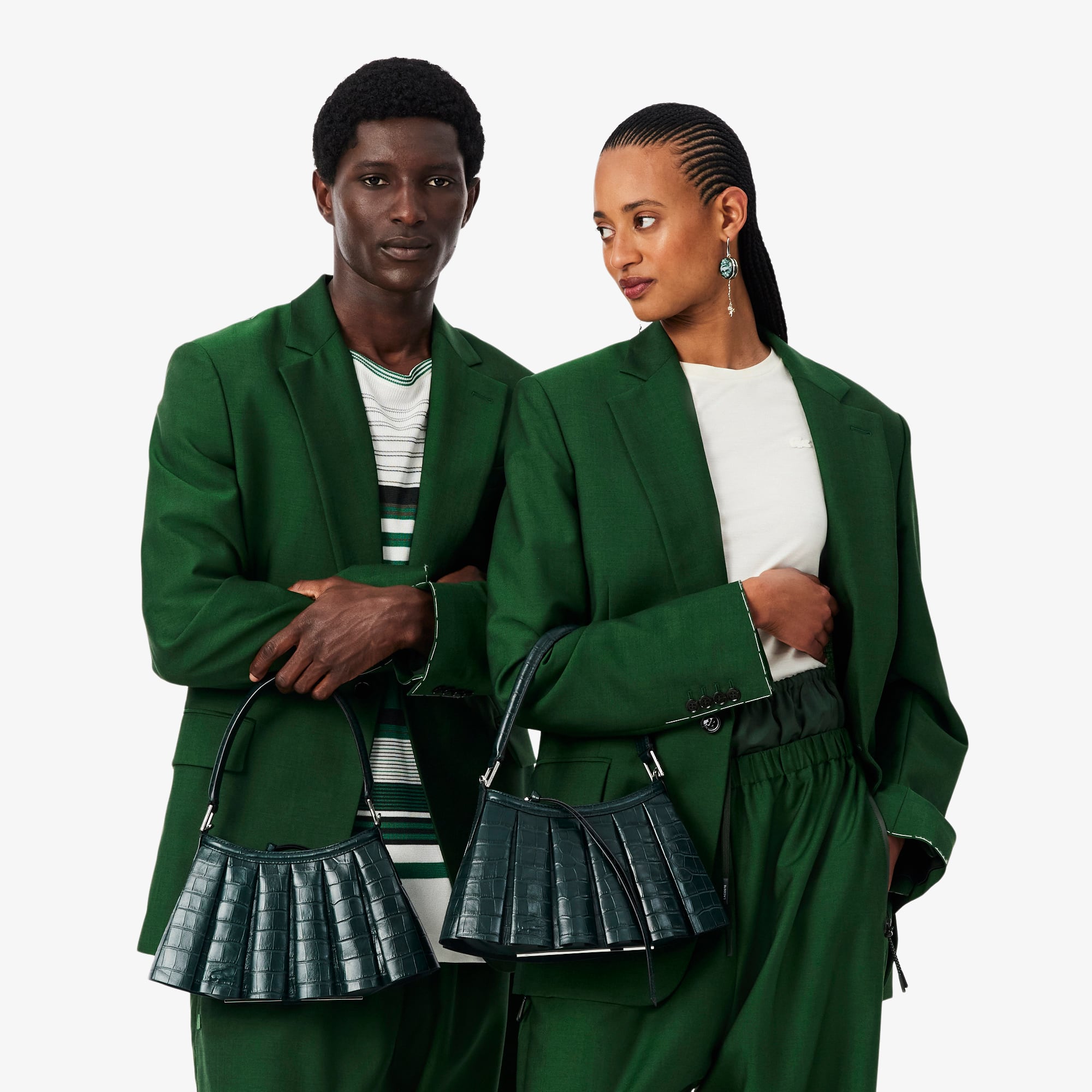 Runway Small Lenglen Crocodile Effect Leather Bag