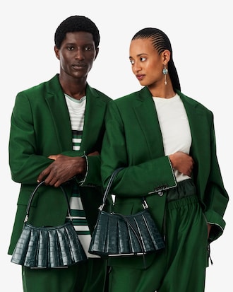 Runway Small Lenglen Crocodile Effect Leather Bag