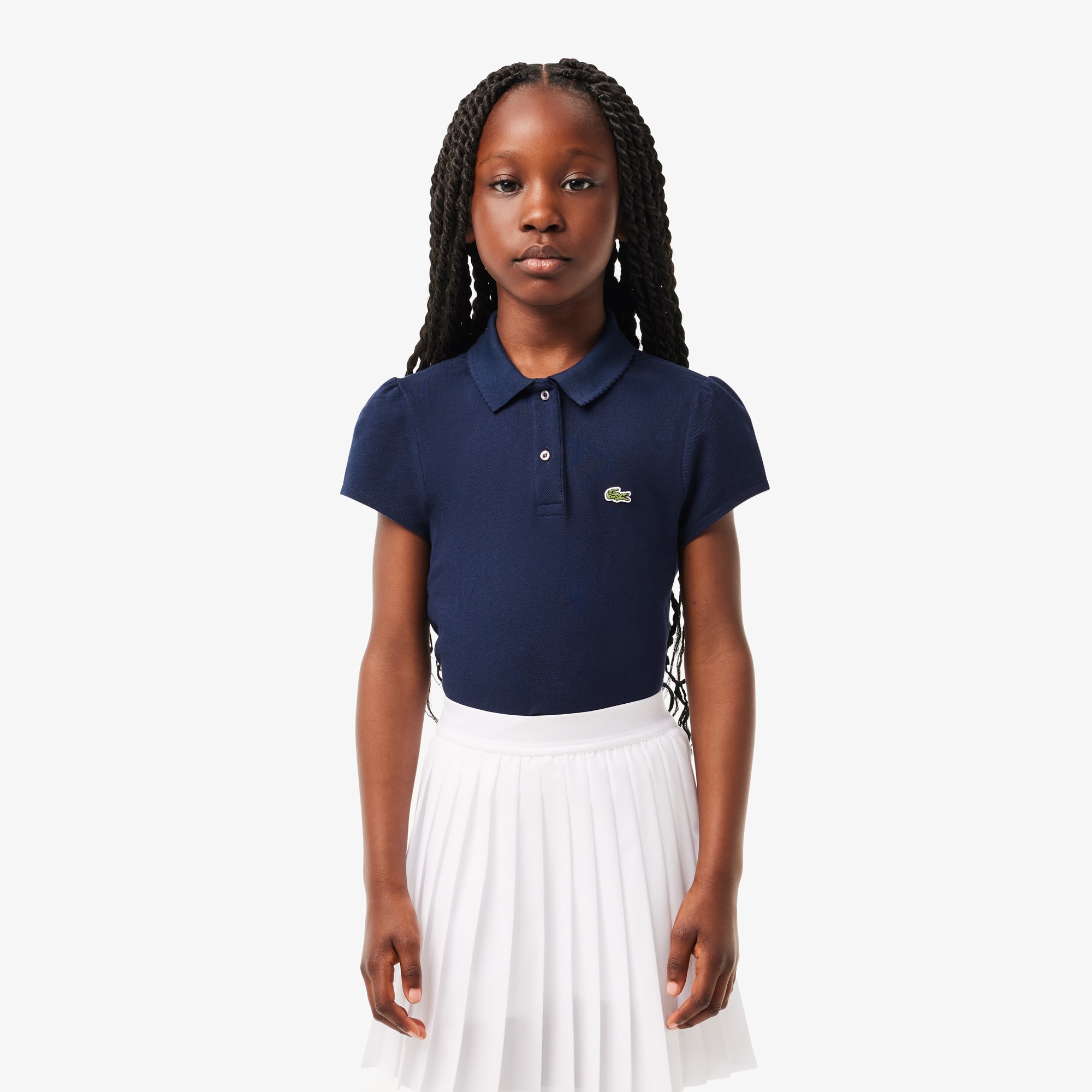 Kids' Scalloped Collar Mini Piqué Polo - Teens Polos - New In 2026