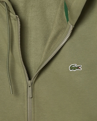 Men's Logo Stripe Zip-Up Hoodie