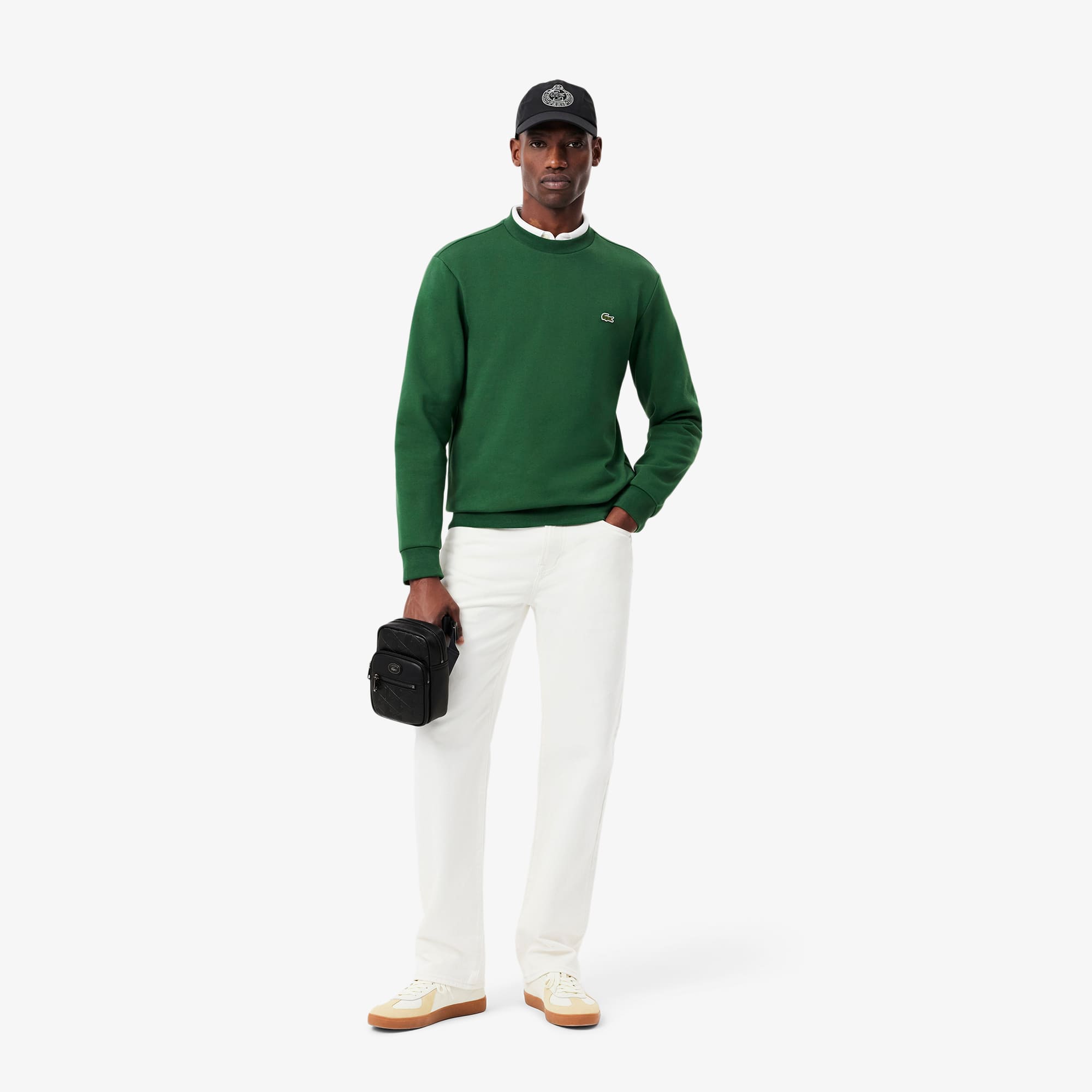 Men's Small Monogram Satchel - Bags - New In 2025 | Lacoste