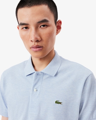 Polo L12.12 en coton petit piqué chiné