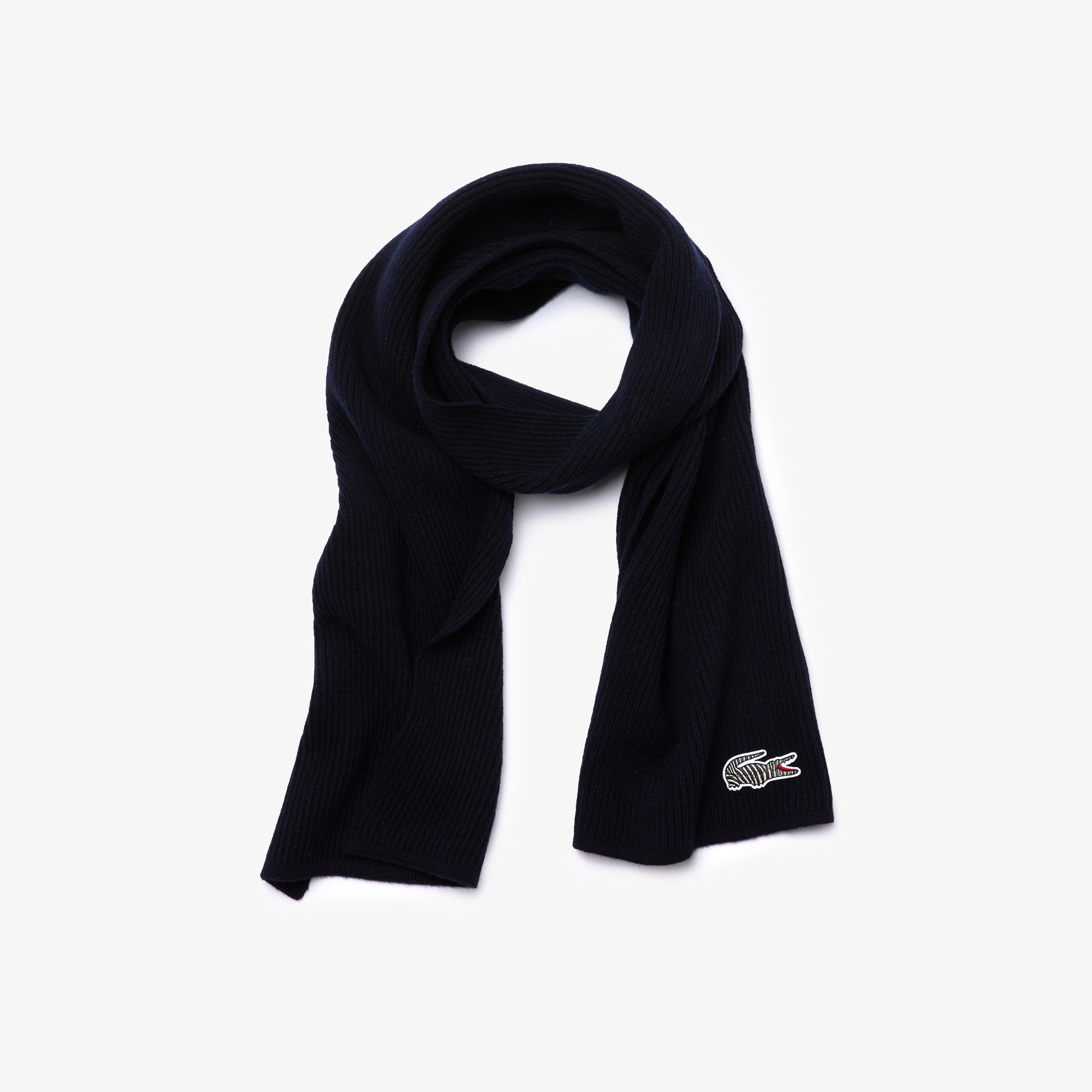 Men’s Lacoste x National Geographic Ribbed Wool Scarf Scarves