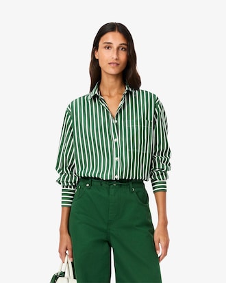 Camisa Para mujer oversize de popelina de algodón