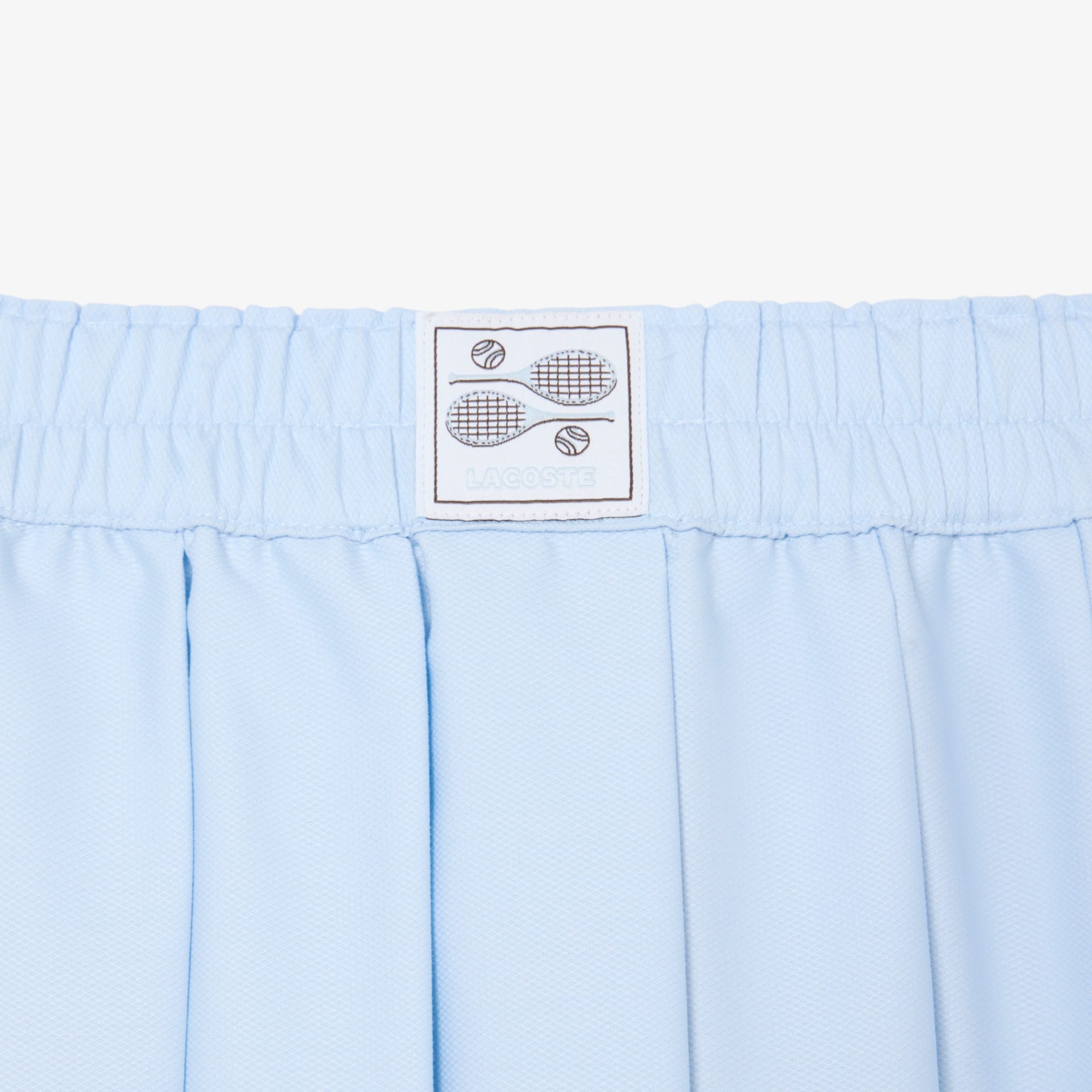 Pleated Petit Piqué Effect Midi Skirt