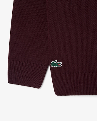 Wool Blend Crew Neck Tennis Heritage Sweater