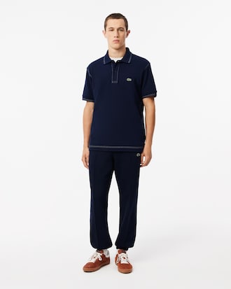 Regular Fit Piqu&eacute; Sweatpants