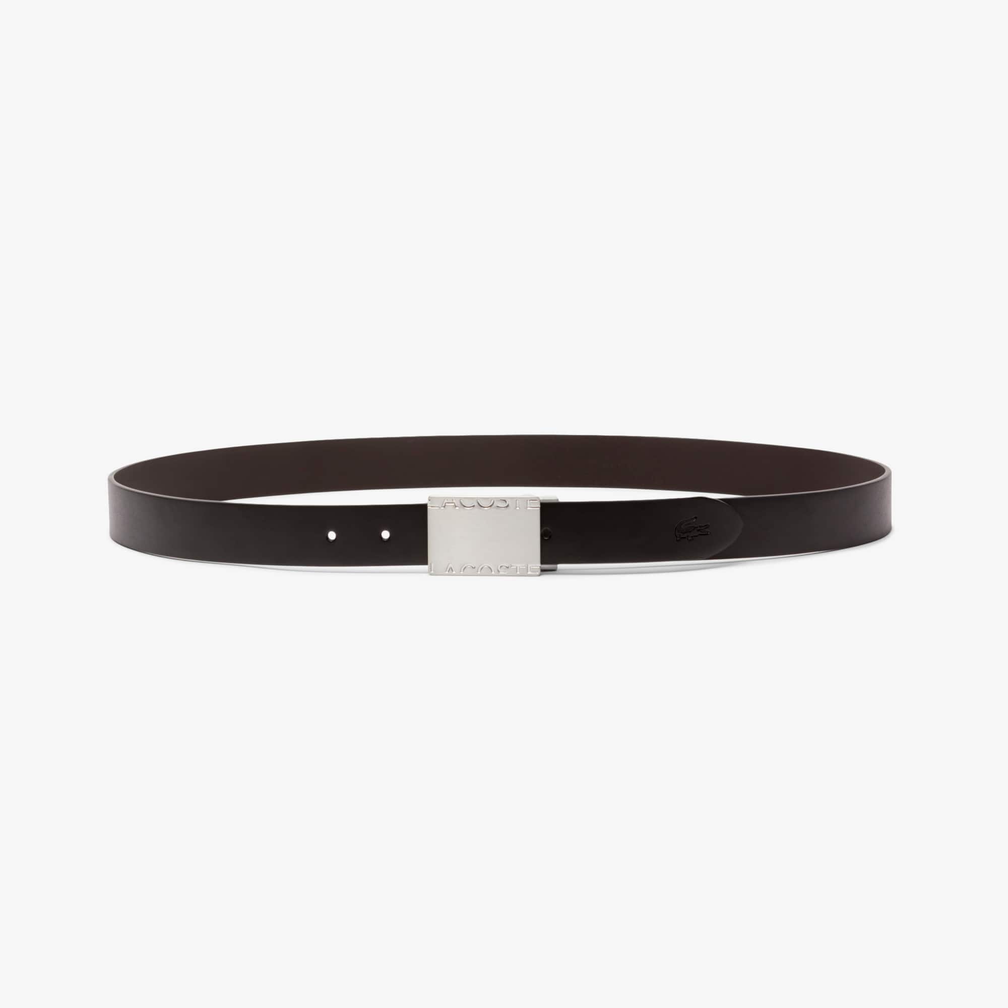 Smooth Leather Belt & Buckle Gift Set