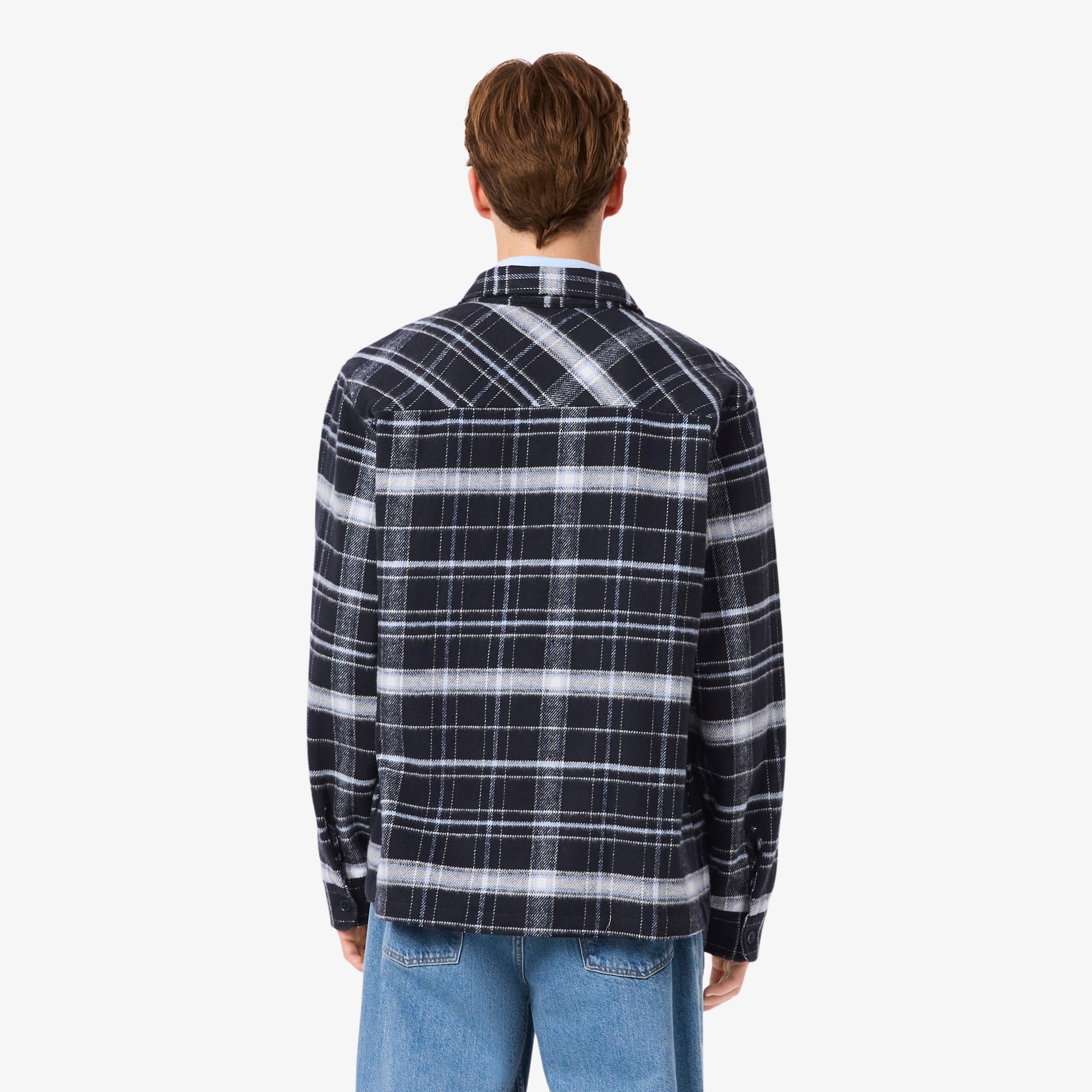 Men's Cotton Plaid Overshirt - Button Down Shirts - New In 2026