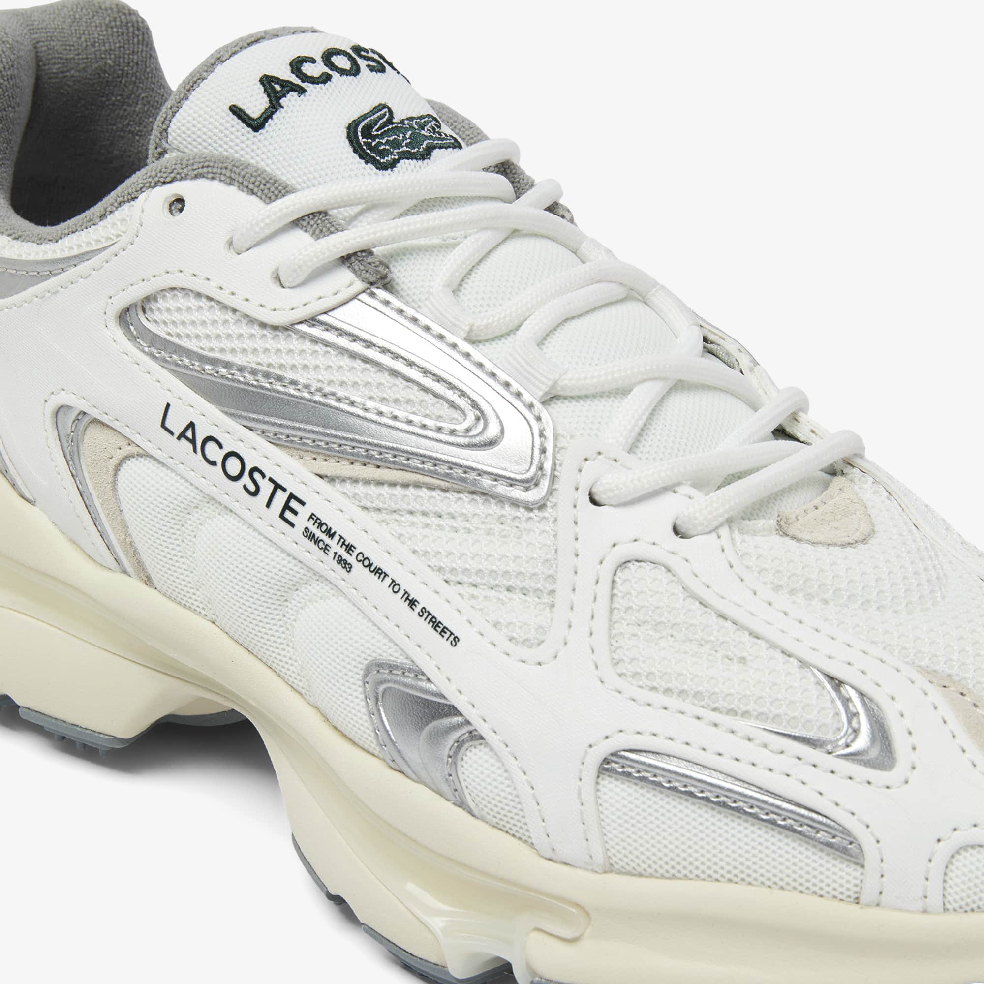【LACOSTE】 ★ L003 2K24r Sneakers ★ White Lacoste L003 2K24 Mesh Sneakers | Neutrals | FARFETCH