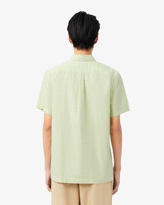 Regular Fit Short Sleeved Plaid Shirt